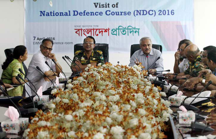 ইডব্লিউএমজিএল পরিদর্শনে গেছে এনডিসির প্রতিনিধিরা ।।