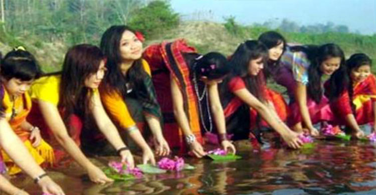 পাহাড়ে ফুল বিজুর উৎসব শুরু ।।