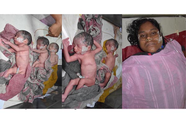 রংপুরে একসাথে জন্ম নেওয়া ৫ সন্তানের মধ্যে একটি কন্যা সন্তান মারা গেছে ।।