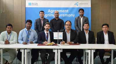 গ্রামীণফোনের সঙ্গে বৃটিশ কাউন্সিলের চুক্তি নবায়ন ।।