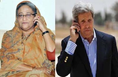 জুলহাজের হত্যার বিচার চেয়ে জন কেরির ফোন শেখ হাসিনাকে ।। আমেরিকার আইনশৃঙ্খলা পরিস্থিতি নিয়ে পাল্টা প্রশ্ন প্রধানমন্ত্রীর.