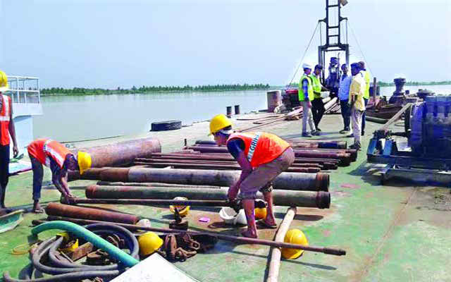 খুলনা-মংলা রেললাইন প্রকল্প ও সেতুর কাজ শুরু হয়েছে ।।