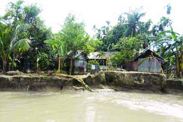 বানারীপাড়ায় নদী ভাঙনে হাজার হাজার পরিবার নিঃস্ব