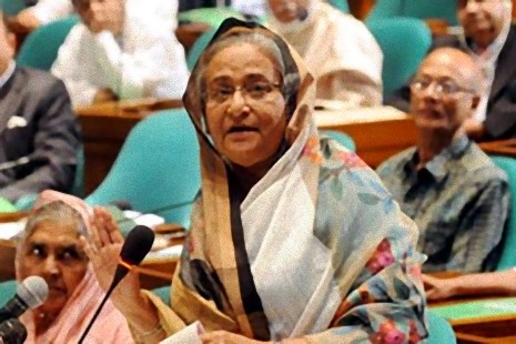 সংসদে সমাজকল্যান মন্ত্রীর দায়িত্ব পালন করলেন প্রধানমন্ত্রী শেখ হাসিনা