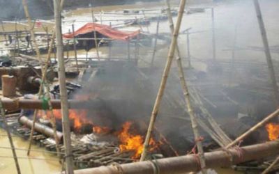 ভোলাগঞ্জে ৭টি বোমা মেশিন ধ্বংস....