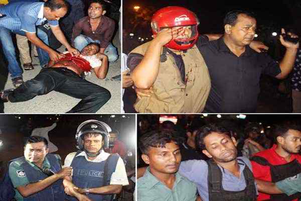 গুলশানে সন্ত্রাসী হামলায় ২০ জন জিম্মি ৬ জন জঙ্গী ও ২ পুলিশ কর্মকর্তার মৃত্যু ।।