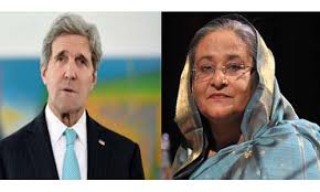 প্রধানমন্ত্রী শেখ হাসিনাকে জন কেরির ফোন।। সব ধরনের সহযোগীতার আশ্বাস