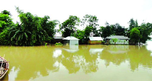 বিপদ সীমার ওপরে যমুনার জল ।। প্লাবিত নিম্নাঞ্চলের ২০টি গ্রাম....
