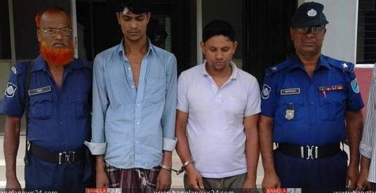 টাঙ্গাইলের বাসাইলে অস্ত্রসহ দুই ডাকাত আটক।।   