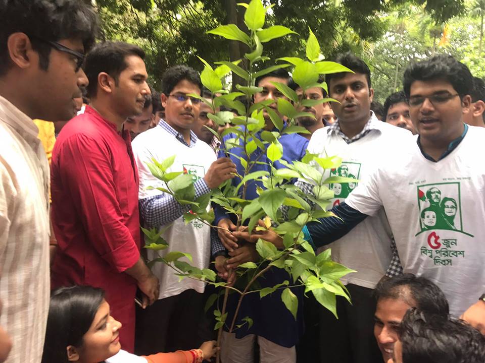সবুজায়নের বাংলাদেশ গড়তে অঙ্গীকারবদ্ধ ছাত্রলীগ ।। সাইফুর রহমান সোহাগ   