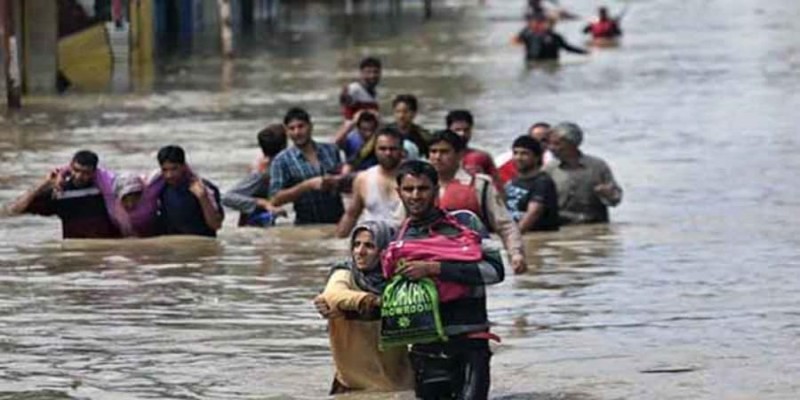 ভারতীয় কাশ্মীরে বন্যা।।