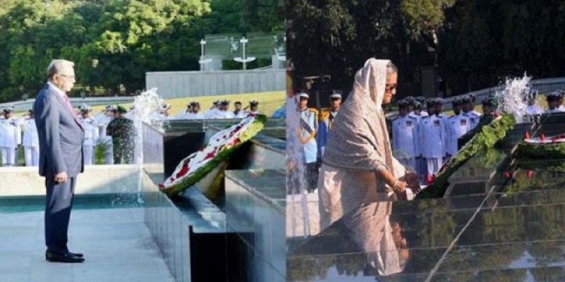 আজ সশস্ত্র বাহিনী দিবস॥ শিখা অনির্বাণে শ্রদ্ধা জানালেন রাষ্ট্রপতি ও প্রধানমন্ত্রী   
