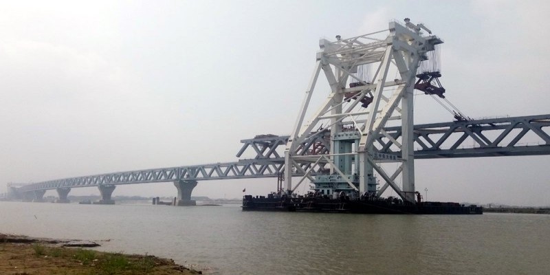 পদ্মা সেতুর ৯ম স্প্যান বসছে আজ