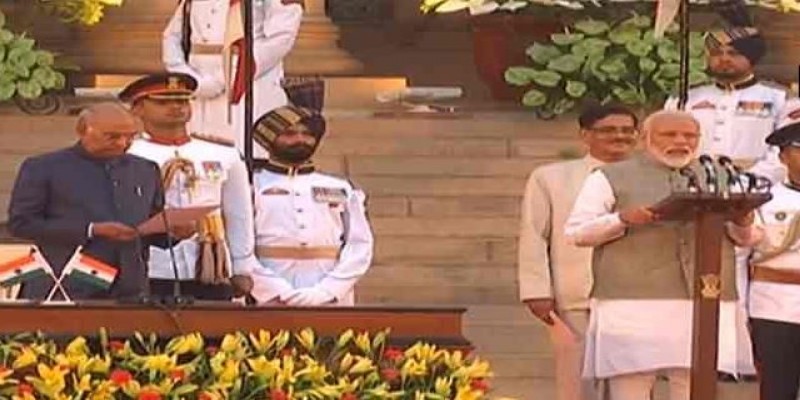 জমকালো অনুষ্ঠানে দ্বিতীয়বার প্রধানমন্ত্রীর শপথ নিলেন মোদি॥নতুন বিজেপি সভাপতি জেপি নাড্ডা