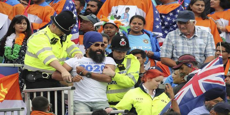 বিশ্বকাপ ক্রিকেট ॥ ভারত-নিউজিল্যান্ড ম্যাচে ৪ ভারতীয় বিচ্ছিন্নতাবাদী গ্রেফতার