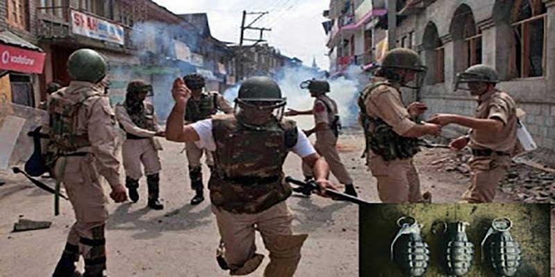 কাশ্মীরে নিরাপত্তা বাহিনীর ওপর গ্রেনেড হামলা ॥ আহত ১৫