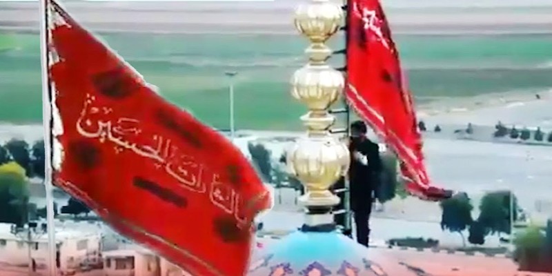 মার্কিনিদের বিপক্ষে প্রতিশোধের ইঙ্গিত॥ইরানের মসজিদে যুদ্ধপতাকা