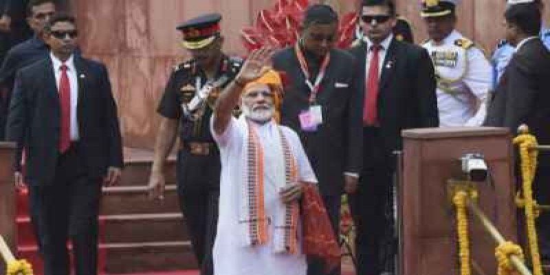 আজ ভারতের ৭৪ তম স্বাধীনতা দিবস ॥ লালকেল্লায় পতাকা উত্তোলন করলেন প্রধানমন্ত্রী মোদী   