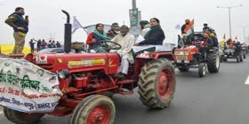 ভারতের প্রজাতন্ত্র দিবসে দিল্লিতে কৃষকদের ট্রাক্টর মিছিল।।