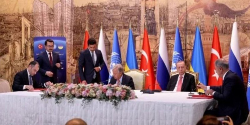 খাদ্যশস্য রপ্তানিতে চুক্তি সই করল রাশিয়া–ইউক্রেন।।