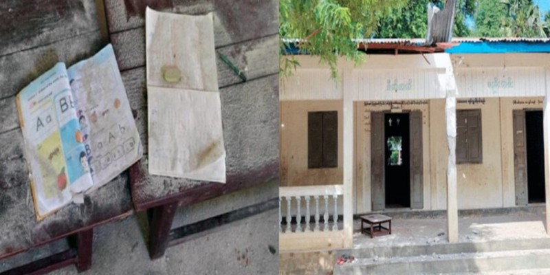 মিয়ানমারে হেলিকপ্টার থেকে গুলি।।৬ শিশুসহ নিহত ডজনেরও বেশি