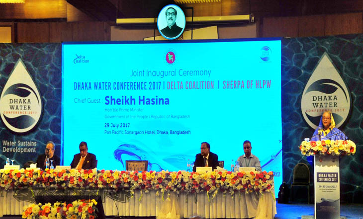 পানির প্রাপ্যতা ও তার ব্যবহার নিশ্চিত করতে বাংলাদেশে ১০০ বছর মেয়াদি 'ডেল্টা প্ল্যান' বাস্তবায়ন করা হচ্ছে : প্রধানমন্ত্রী