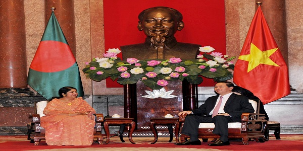 ভিয়েতনামি প্রেসিডেন্টের সাথে জাতীয় সংসদের স্পীকার শিরীন শারমিনের সৌজন্য সাক্ষাৎ