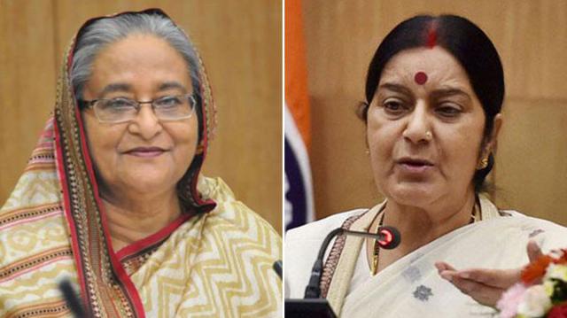 প্রধানমন্ত্রী শেখ হাসিনাকে ভারতের পররাষ্ট্রমন্ত্রী সুষমা স্বরাজের ফোন, বাংলাদেশকে পুরোপুরি সমর্থন।।   
