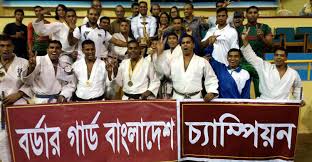 জাতীয় জুডো প্রতিযোগিতায় চ্যাম্পিয়ন বিজিবি'র টিম ।।