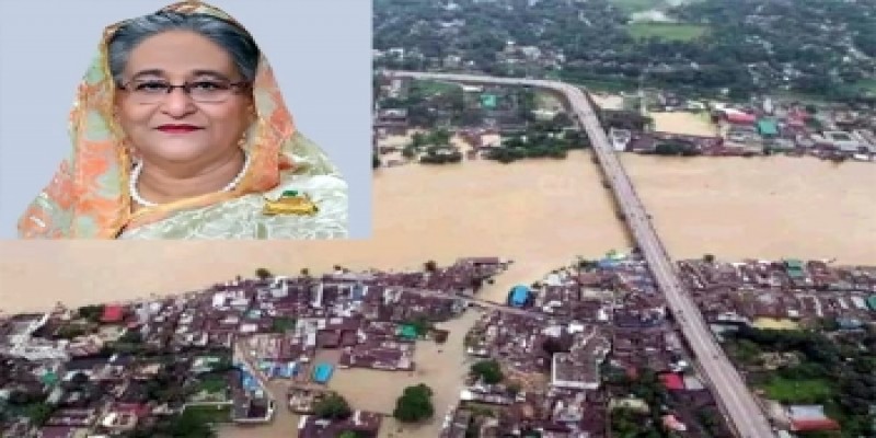 বন্যা পরিস্থিতি পরিদর্শনে সিলেটে প্রধানমন্ত্রী॥
