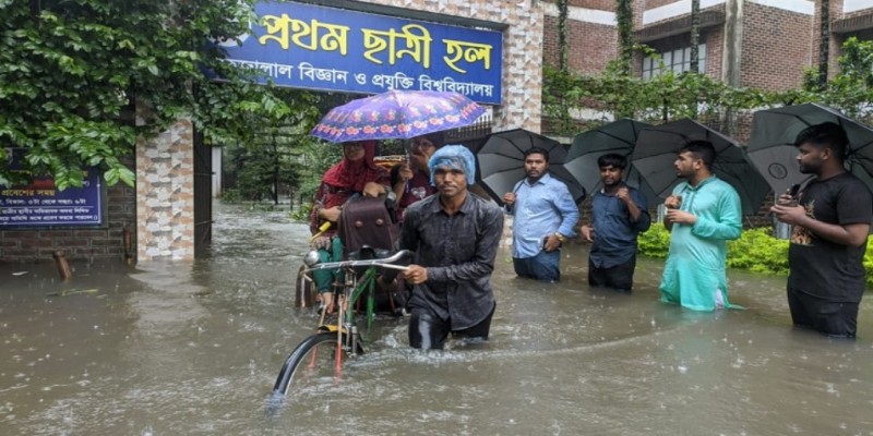 বন্যায় শাবিপ্রবির সব পরীক্ষা স্থগিত।।