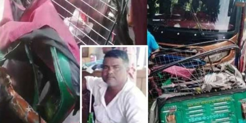 পুলিশের ধাওয়া।। বাসের নিচে পড়ে সিএনজিচালক নিহত